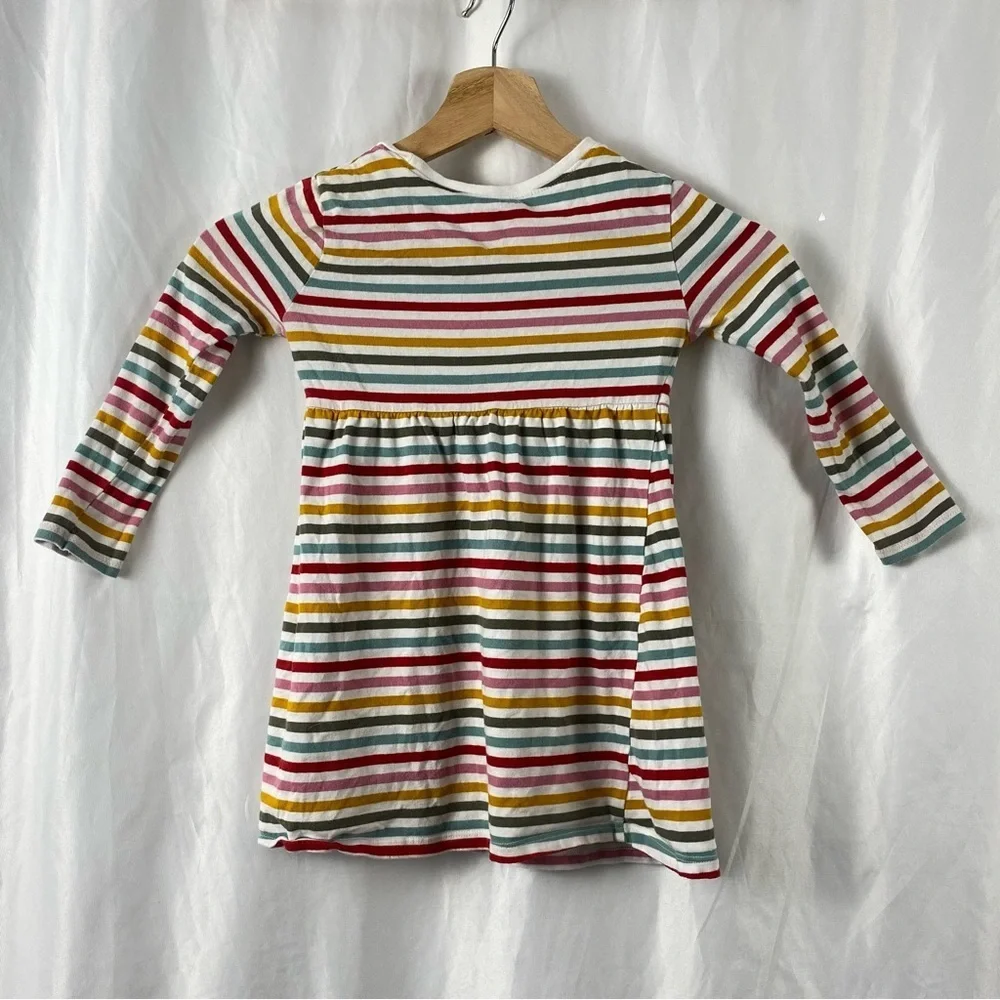 Old Navy Toddler Girl Colorful Striped Long Sleeve Dress Size 4T